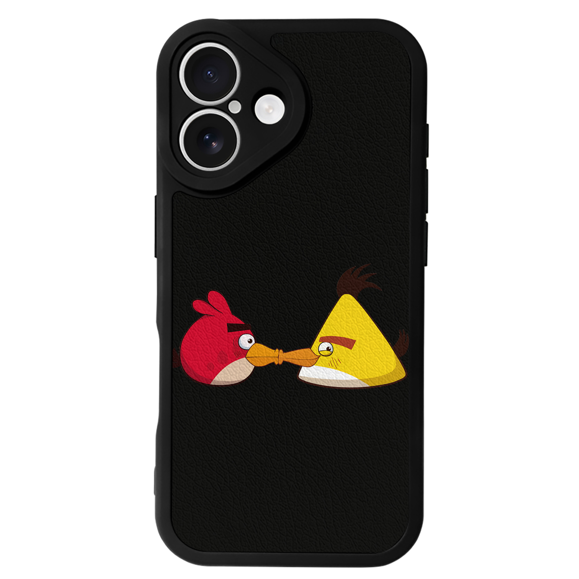 （画像用） Angry Birds アングリーバード 【iPhone 16シリーズ対応】シリコンスマホケース（レザー調） 材質：シリコン